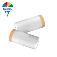 Factory Wholesale Good Quality Masking Film Pre Taped Masking Film Protective Masking Film for Spray Painting